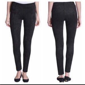 NWT Andrew Marc black Faux Suede Skinny Pants    Size XXL